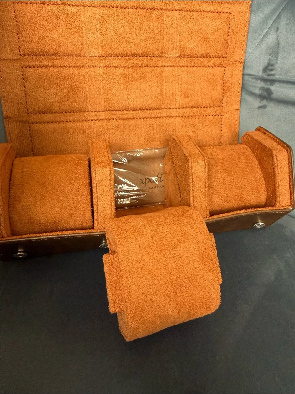 Men's Orange Watch Travel Roll – Sleek Protective Case